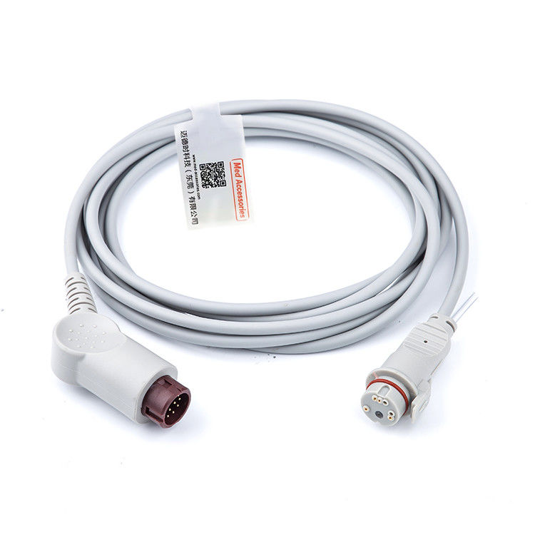 Cable de adaptador IBP estable de 12 pines Inofensivo Práctico Compatible HP al conector BD del transductor