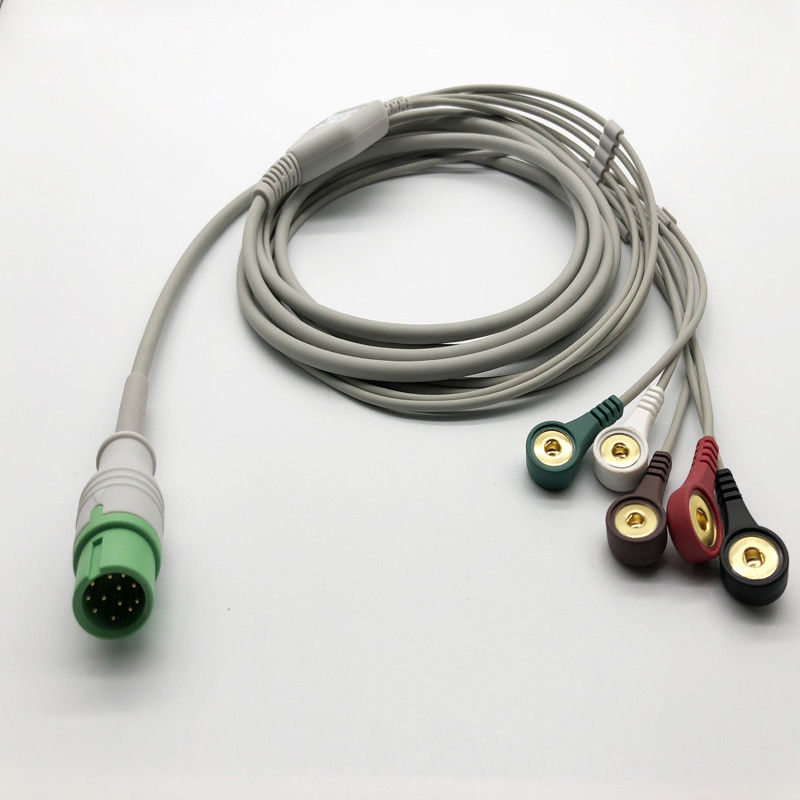 Comen 3 Lead 12 pin ECG cable de conexión directa ECG para el STAR8000E STAR8000F STAR8000H