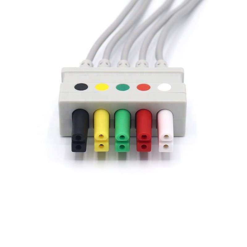 Cables de ECG estables y libres de látex, 0012-00-1261-07
