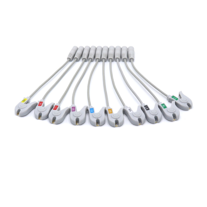 4.0 Banana Pinch ECG Máquina Accesorios Adaptador Cable Práctico para SK40BP