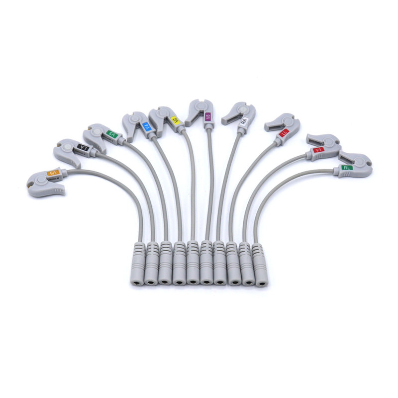 4.0 Banana Pinch ECG Máquina Accesorios Adaptador Cable Práctico para SK40BP