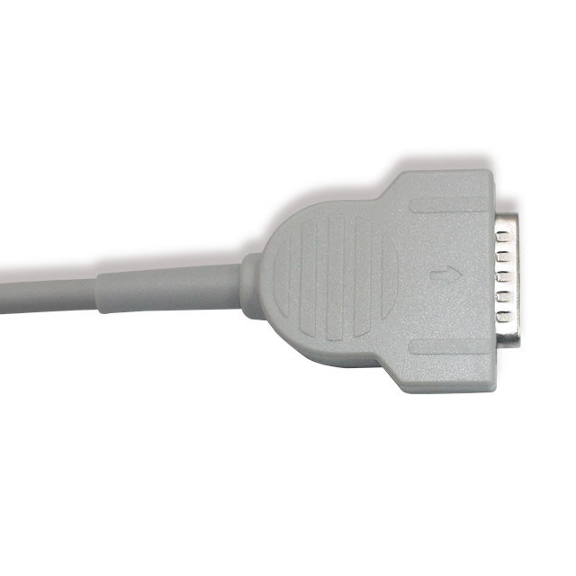 10 conductores 12 conductores cable de ECG 15 pines gris color multifunción