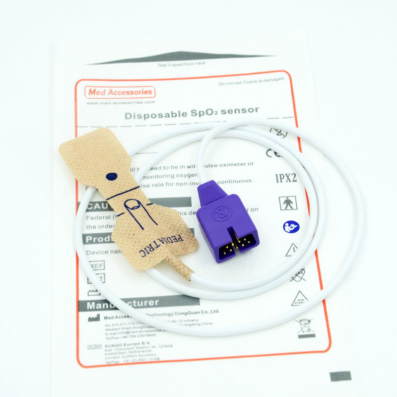Sonde adulta con sensor Spo2 desechable de Nellcor Compatible con N-550/N-560/N-595/N-600/N-600x/N-65