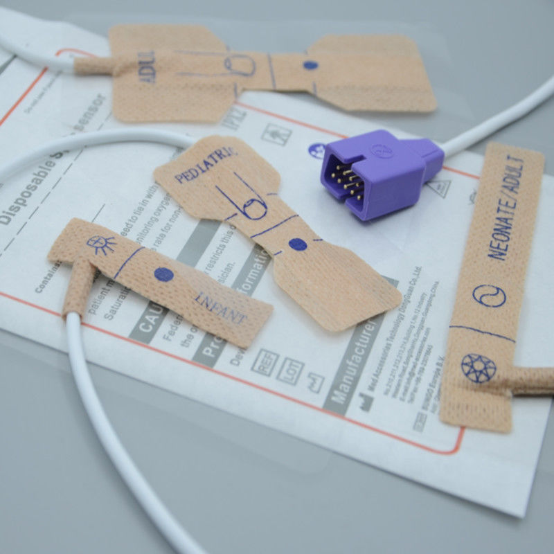 Sonde adulta con sensor Spo2 desechable de Nellcor Compatible con N-550/N-560/N-595/N-600/N-600x/N-65