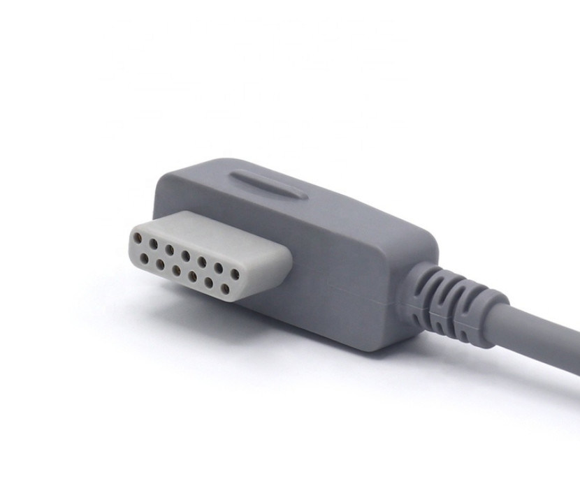 ISO13485 grabador de ECG Holter Cable portátil con 7 cables Snap