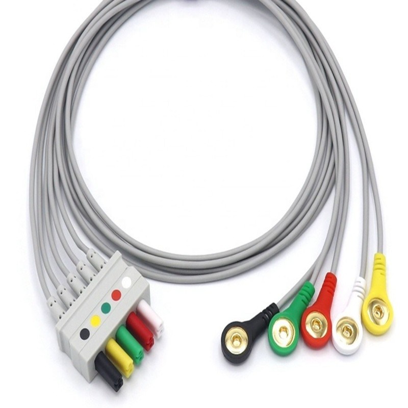 Cables de ECG estables y libres de látex, 0012-00-1261-07