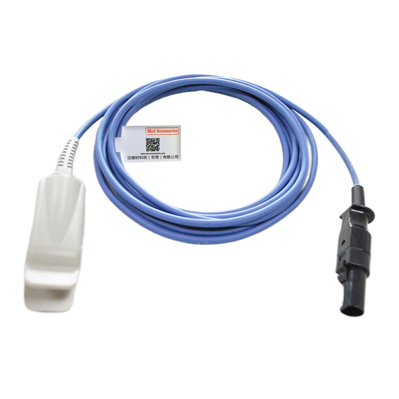 Datex GE Ohmeda Compatible con el sensor SpO2 de clip de dedos de 7 pines corto - OXY-F1-H