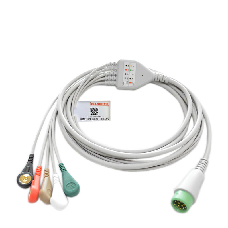 Comen 3 Lead 12 pin ECG cable de conexión directa ECG para el STAR8000E STAR8000F STAR8000H