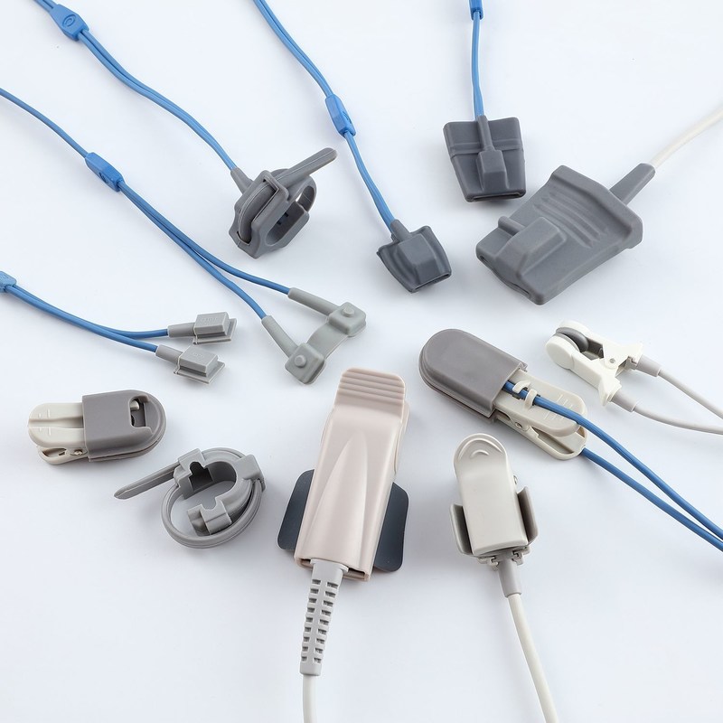 Sensor Spo2 compatible reutilizable libre de látex para los monitores de las principales marcas