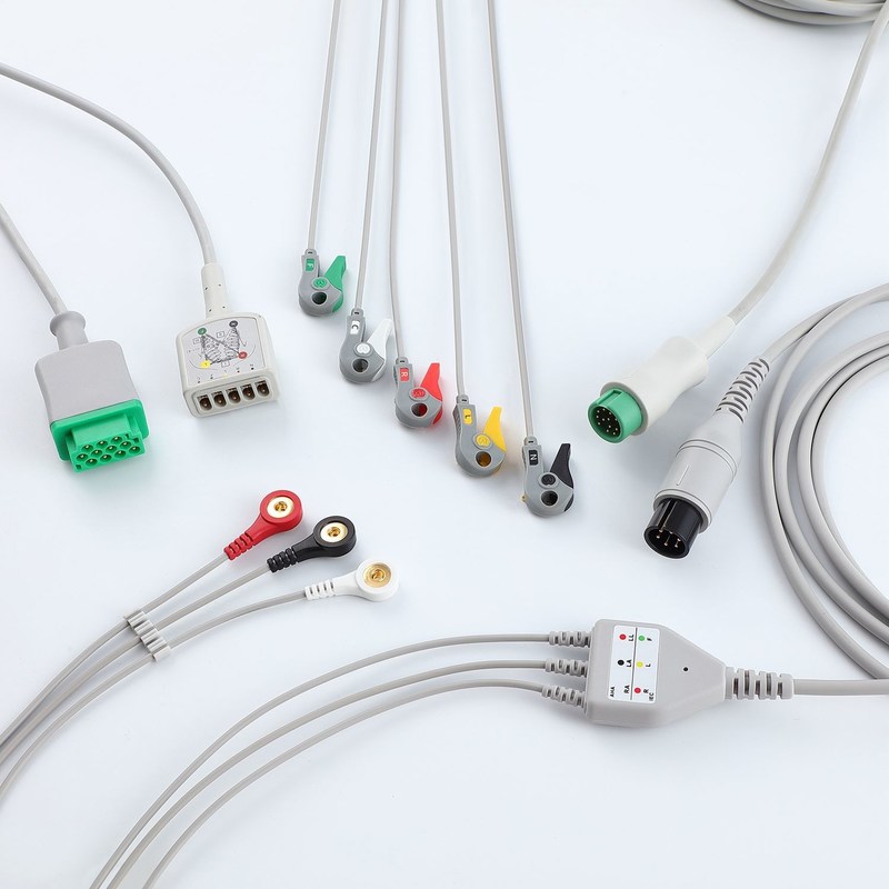 Cable de monitoreo de ECG compatible longitud estable de 3,4 m para los monitores principales del paciente