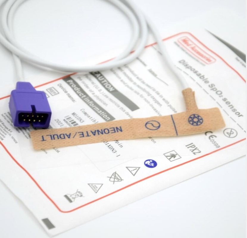 Sensor no tóxico de oxímetro desechable
