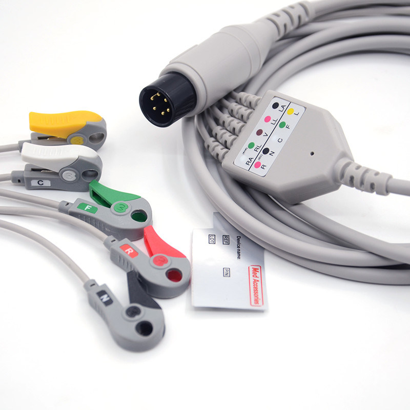 Mindray Portable Spo2 Probe Sensor Conector redondo Cable de oxímetro de pulso