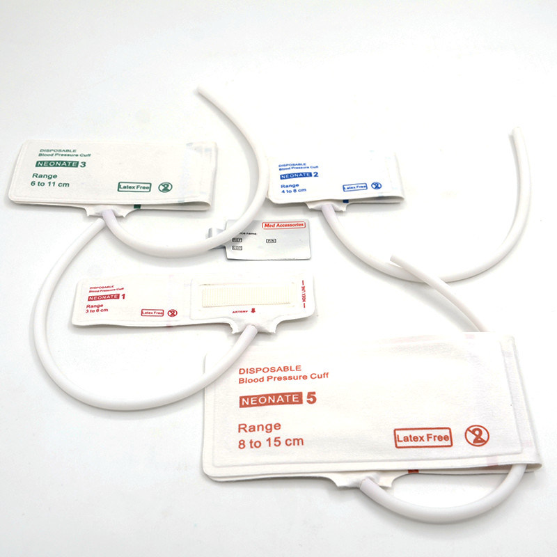 Accesorios médicos ISO13485 NIBP manguito material TPU desechable reutilizable para bebés adultos