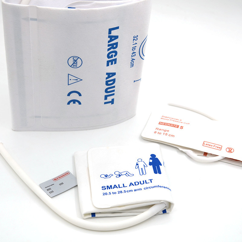 Accesorios médicos ISO13485 NIBP manguito material TPU desechable reutilizable para bebés adultos