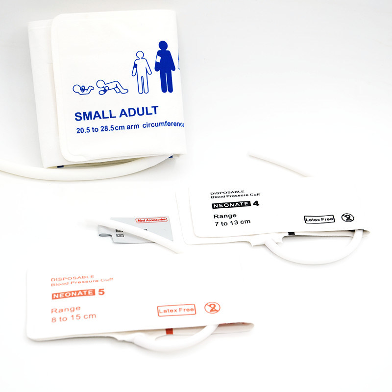 Accesorios médicos ISO13485 NIBP manguito material TPU desechable reutilizable para bebés adultos