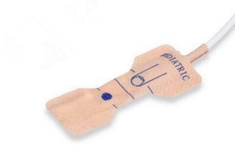 Accesorios médicos de fábrica adhesivo oxímetro de pulso desechable Dedo de la sonda longitud 90cm color blanco