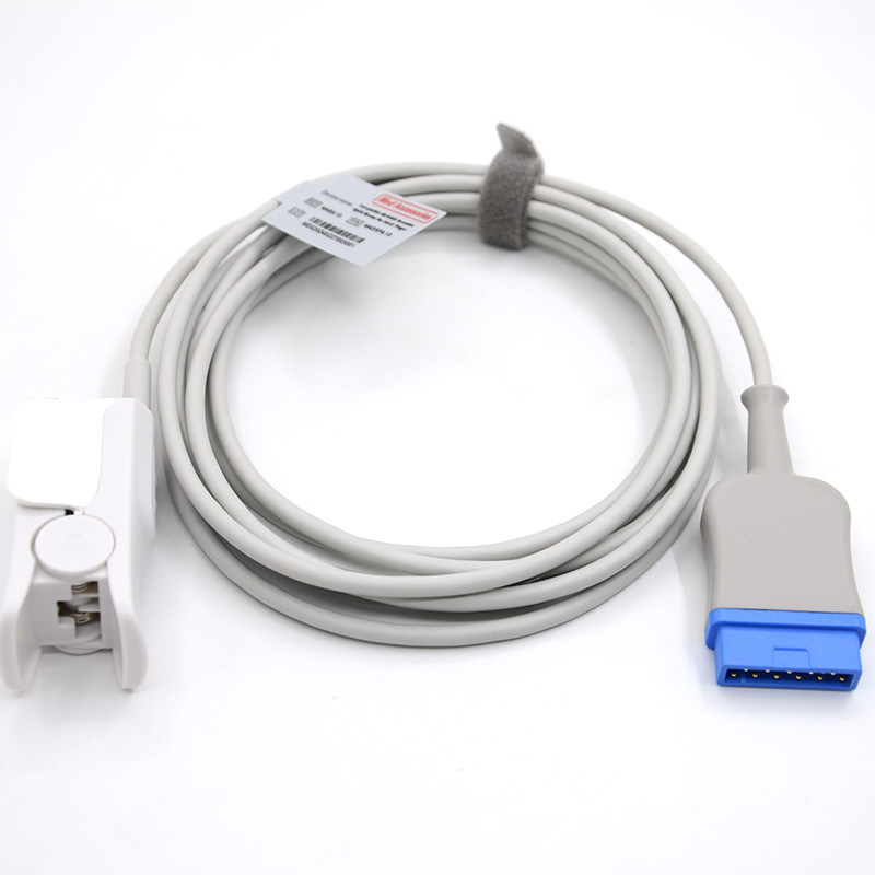 Dash 2000/3000 reutilizable Compatible GE 11Pin Solar 8000/8000M Para adultos, el sensor de clips para dedos es el sensor SpO2