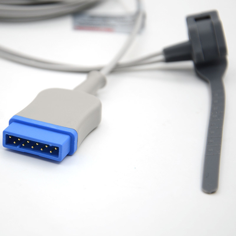 Reutilizable para adultos punta blanda sensor de la sonda correas sensor de la sonda compatible con GE Marquette 11pin sensor de la sonda de GE