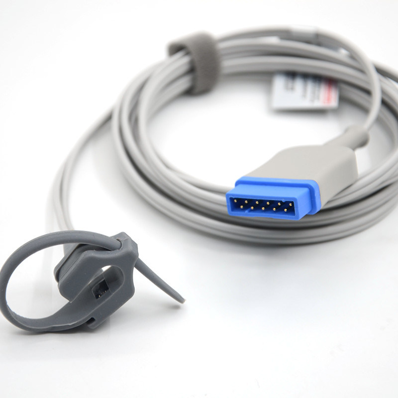 Reutilizable para adultos punta blanda sensor de la sonda correas sensor de la sonda compatible con GE Marquette 11pin sensor de la sonda de GE