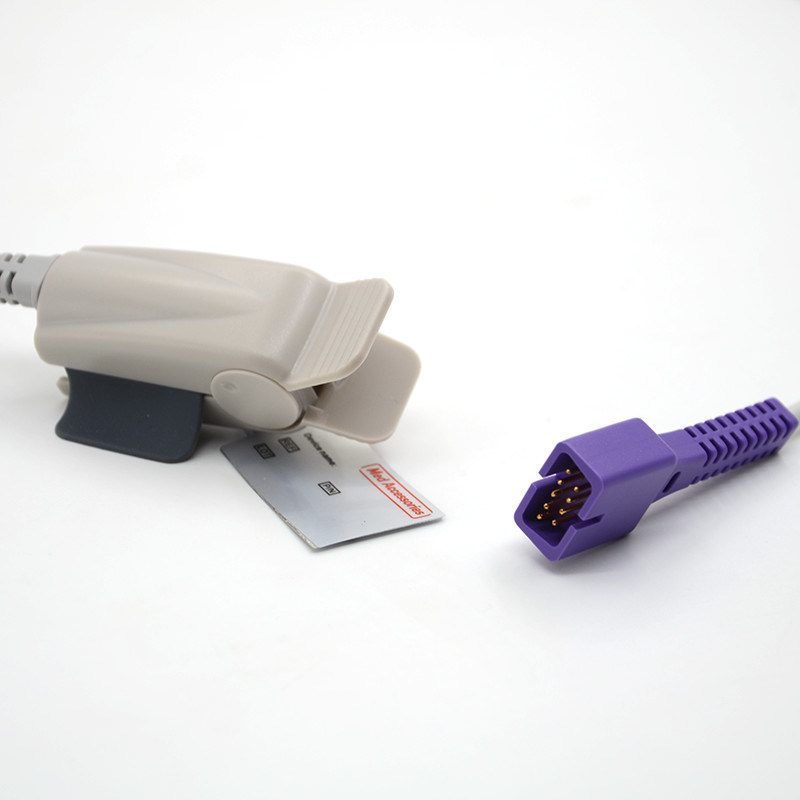 Accesorios hospitalarios Adultos Clip de punta de dedo de alta calidad Compatible con Nellcor Medical 9Pin Sensor SpO2 reutilizable