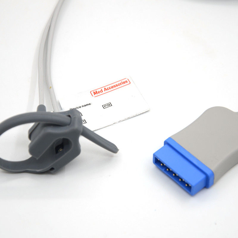 Accesorios para hospitales de oxígeno Reutilizables Compatibles GE Solar 8000M Dash 2000 Envase para recién nacidos 11Pin Monitor Sensor SpO2
