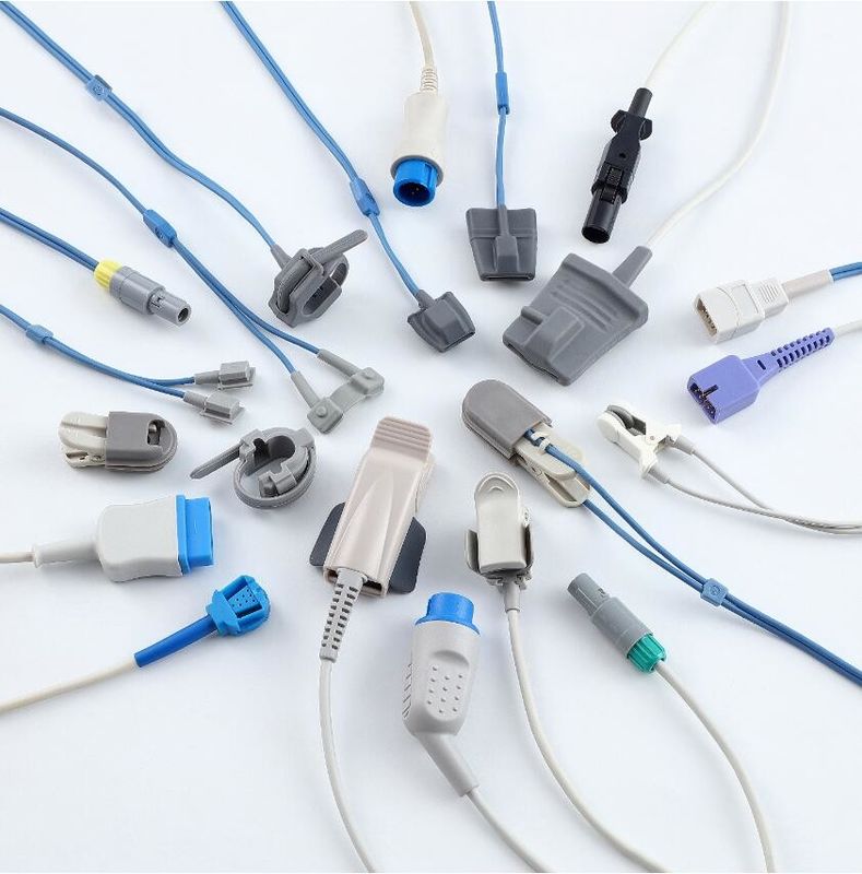 Accesorios para hospitales de oxígeno Reutilizables Compatibles GE Solar 8000M Dash 2000 Envase para recién nacidos 11Pin Monitor Sensor SpO2