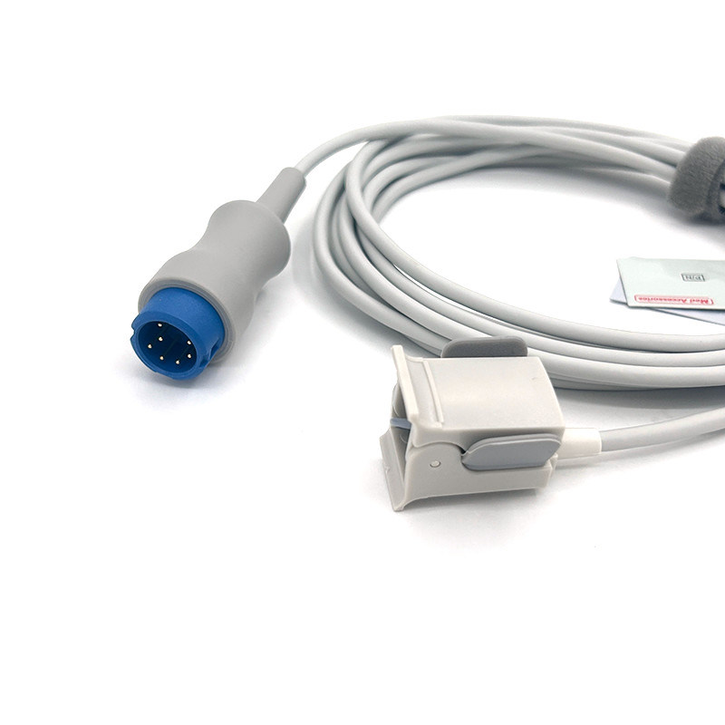 Dedo de niño TPU Gris Cable de sensor Spo2 Pack único para todos los tipos de pacientes Mindray Certificado