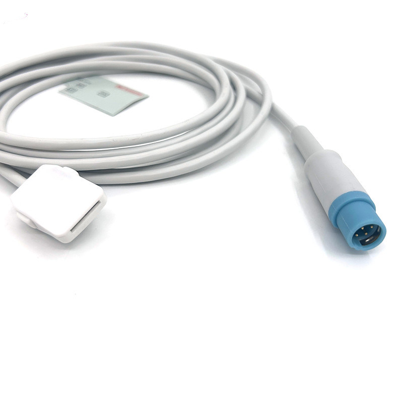 TPU gris Spo2 Sensor Cable Single Pack para todos los tipos de pacientes para Masimo 7 Pin a Drager