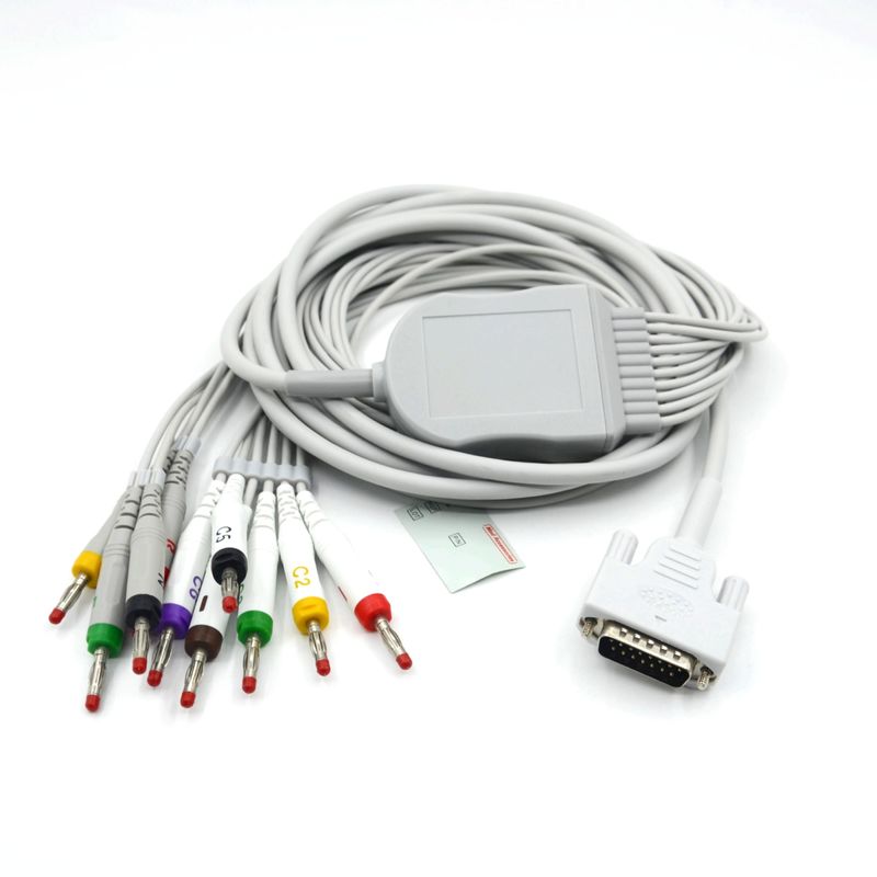 Compatible Nihon Kohden 10 Leads Cable de ECG para el monitor del paciente accesorio