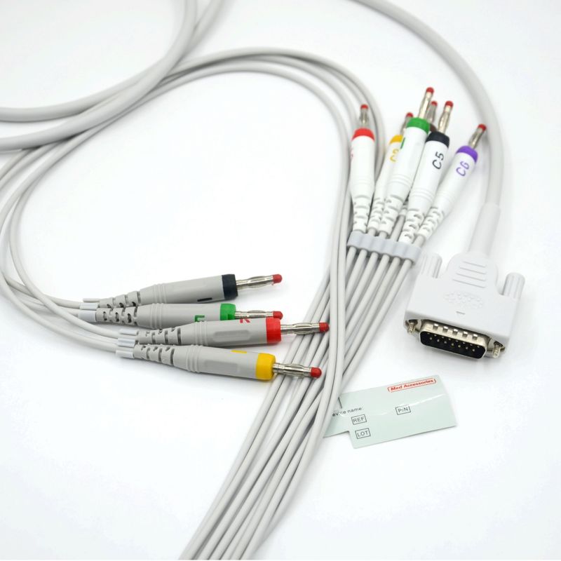 Compatible Nihon Kohden 10 Leads Cable de ECG para el monitor del paciente accesorio