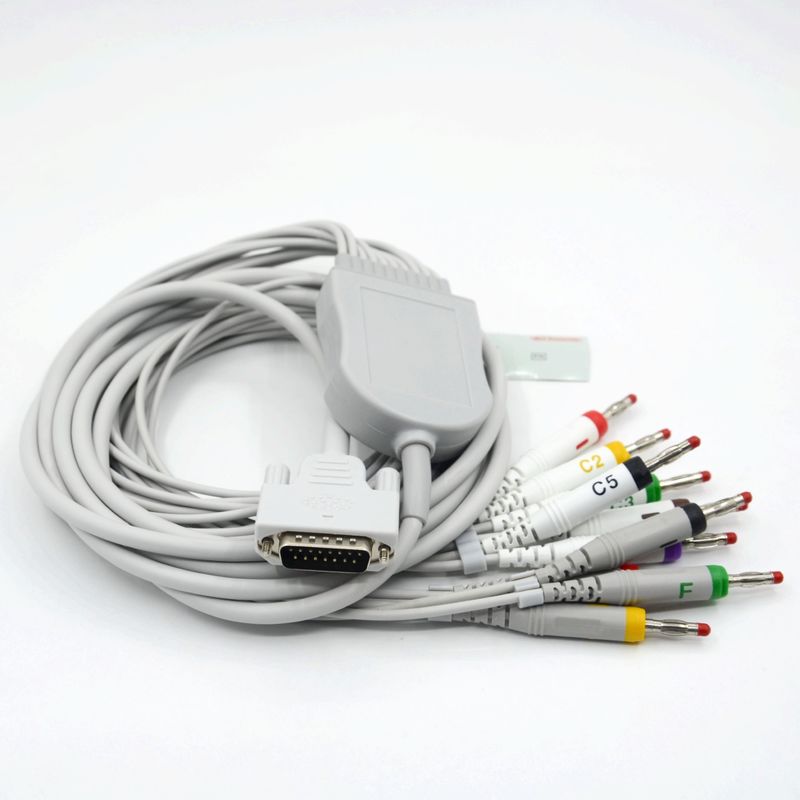 Compatible Nihon Kohden 10 Leads Cable de ECG para el monitor del paciente accesorio