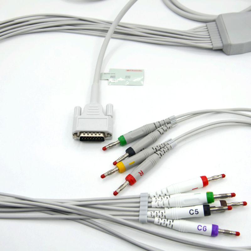 Compatible Nihon Kohden 10 Leads Cable de ECG para el monitor del paciente accesorio