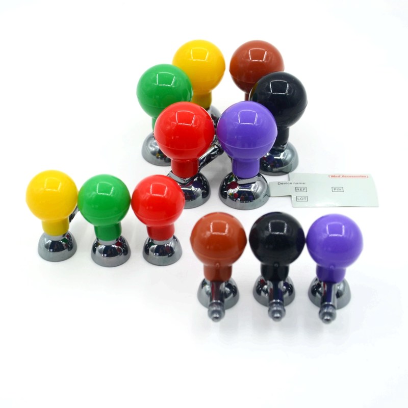ISO13485 Bola de succión de electrodos de ECG pediátrico para adultos con tornillo multicolor universal 6pcs/caja