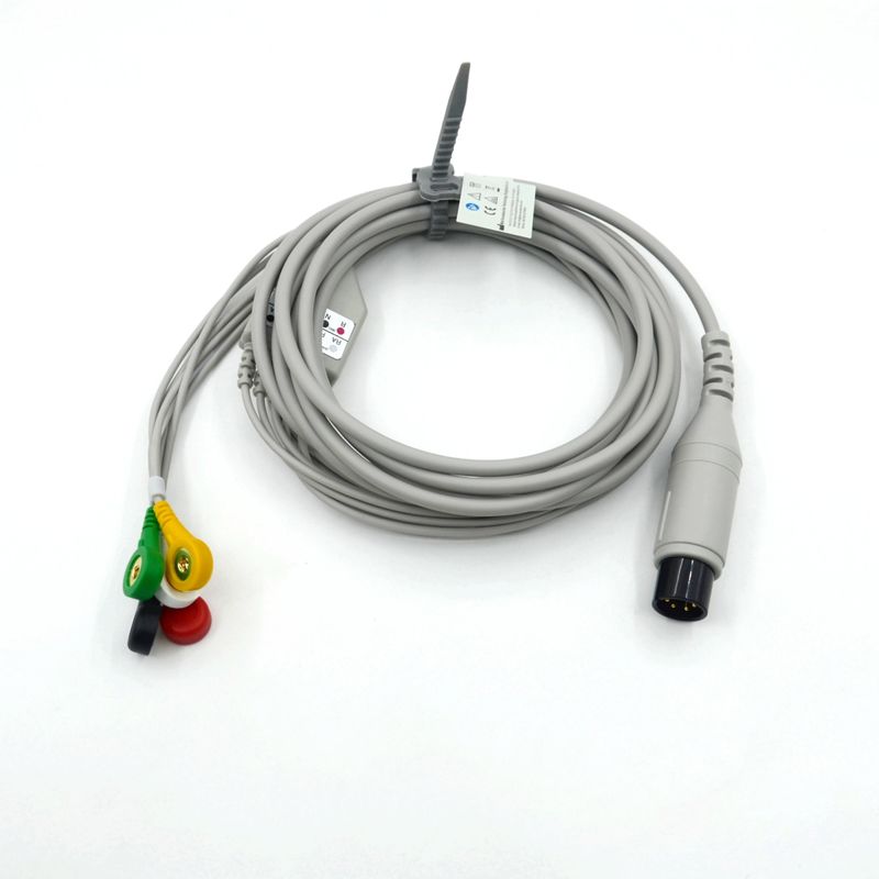 Compatible con AAMI Compatible con 5 cables de ECG de plomo IEC para accesorios médicos
