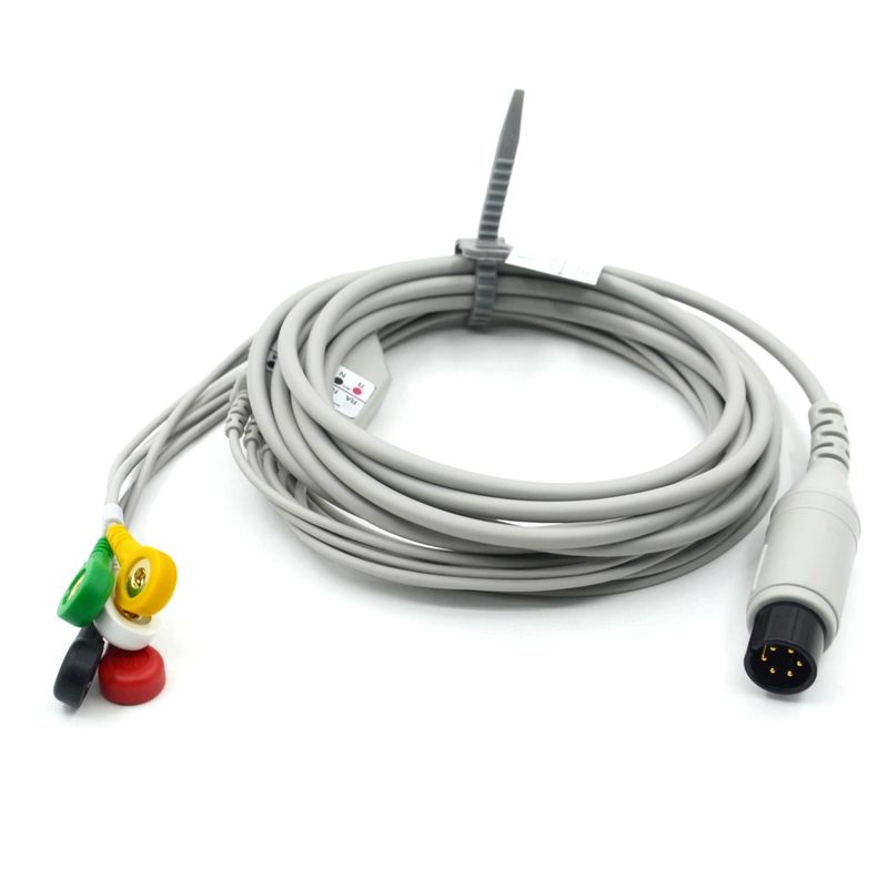 Compatible con AAMI Compatible con 5 cables de ECG de plomo IEC para accesorios médicos