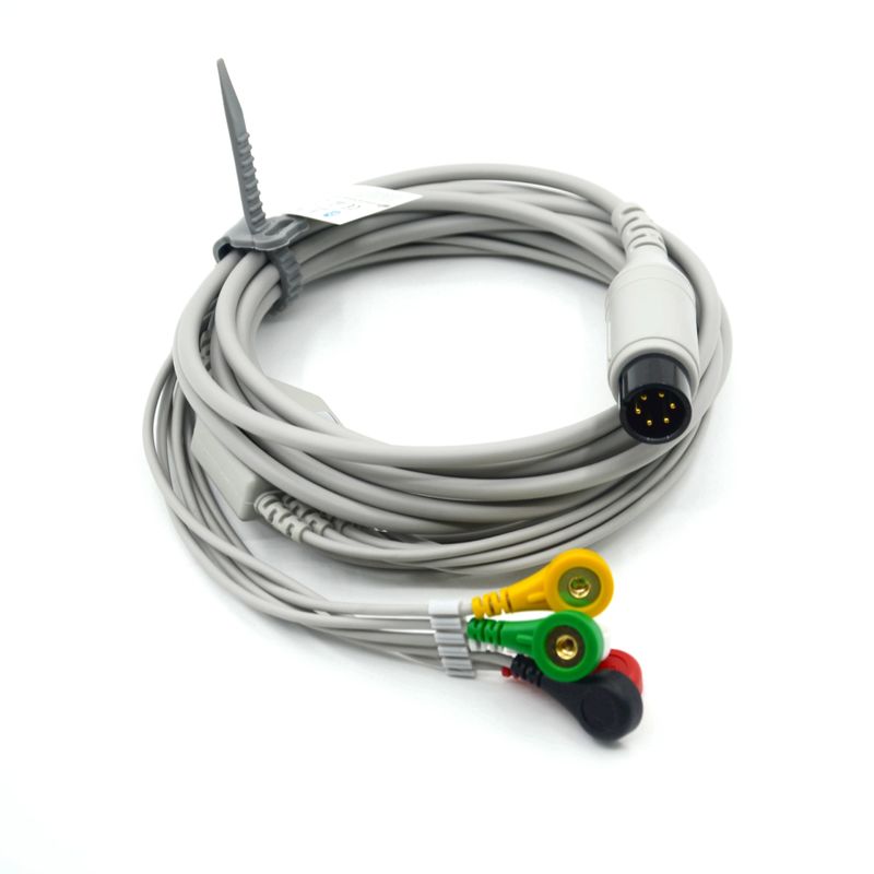 Compatible con AAMI Compatible con 5 cables de ECG de plomo IEC para accesorios médicos