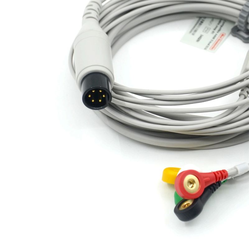 Compatible con AAMI Compatible con 5 cables de ECG de plomo IEC para accesorios médicos