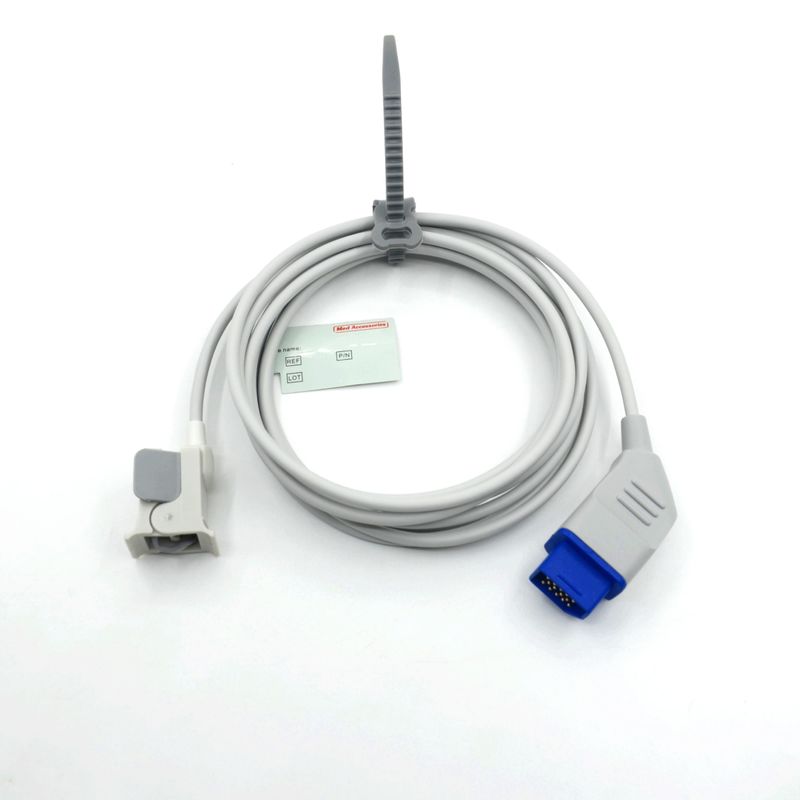Accesorios de monitor reutilizables del fabricante compatibles con sensor Spo2 de dedo pediátrico Nihon Kohden reutilizable de 14 pines