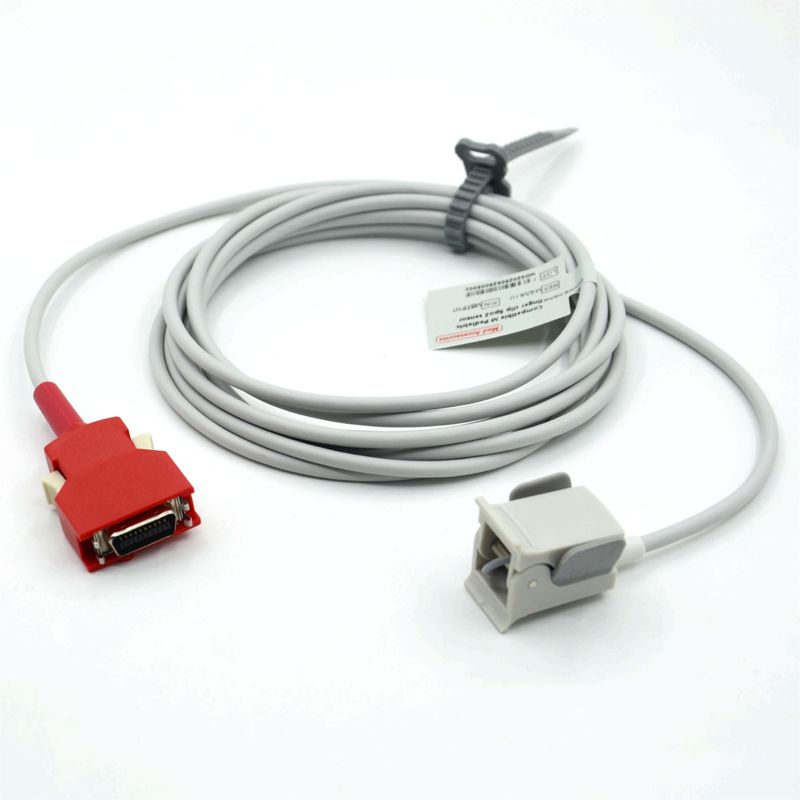Accesorio de monitor médico compatible con Masimo Red 20pin Radical-7 Rad-87 Rad-57 Sensor de SpO2 de clip pediátrico reutilizable