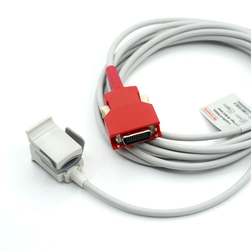 Accesorio de monitor médico compatible con Masimo Red 20pin Radical-7 Rad-87 Rad-57 Sensor de SpO2 de clip pediátrico reutilizable