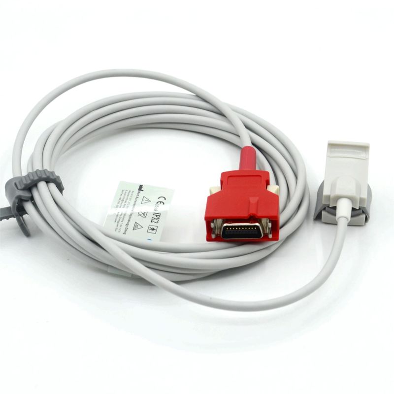 Accesorio de monitor médico compatible con Masimo Red 20pin Radical-7 Rad-87 Rad-57 Sensor de SpO2 de clip pediátrico reutilizable
