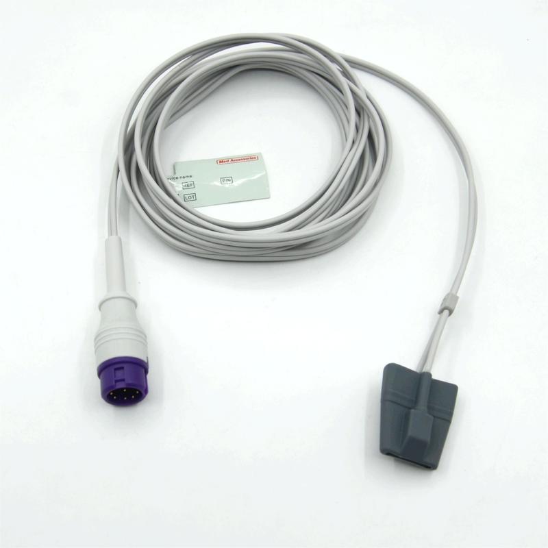 Sensor SpO2 suave pediátrico reutilizable compatible con Mindray Epm15, accesorios para monitor, fabricante.