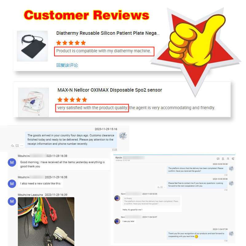 Mindray Portable Spo2 Probe Sensor Conector redondo Cable de oxímetro de pulso