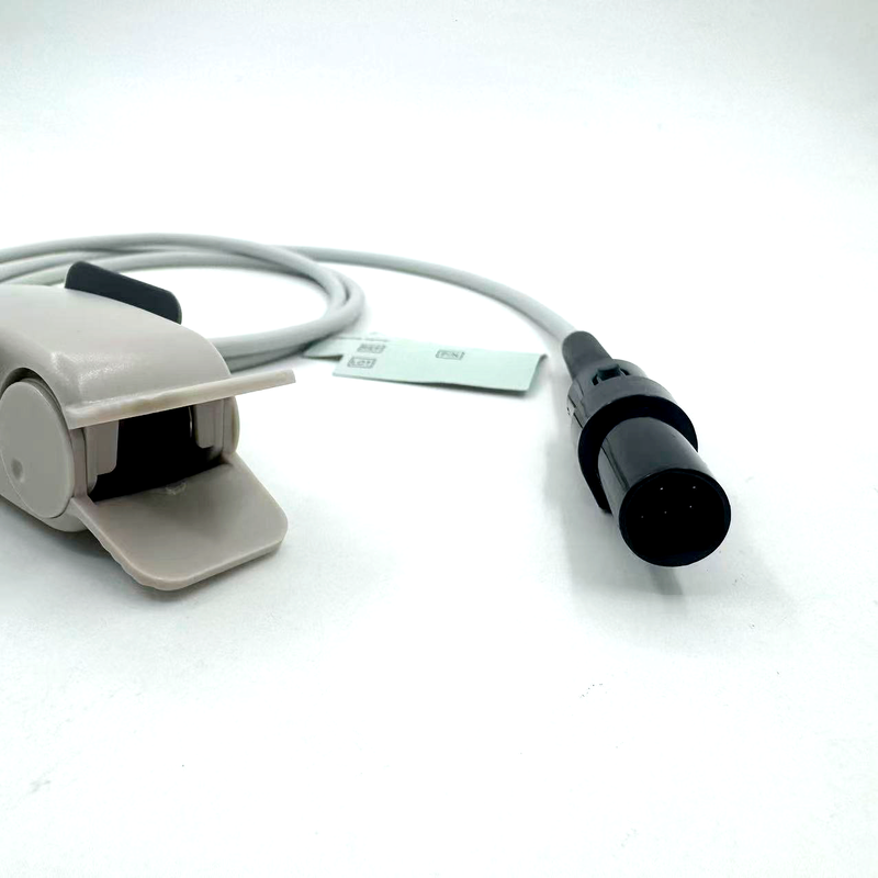 Fabricante de alta calidad Accesorios de monitoreo médico Reutilizables para adultos Clip SpO2 Sensor Compatible con GE