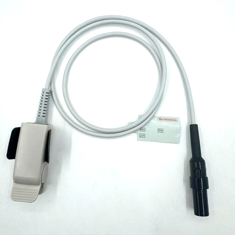Fabricante de alta calidad Accesorios de monitoreo médico Reutilizables para adultos Clip SpO2 Sensor Compatible con GE