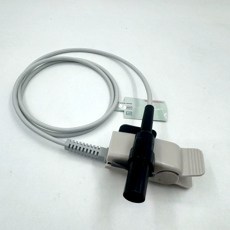 Fabricante de alta calidad Accesorios de monitoreo médico Reutilizables para adultos Clip SpO2 Sensor Compatible con GE