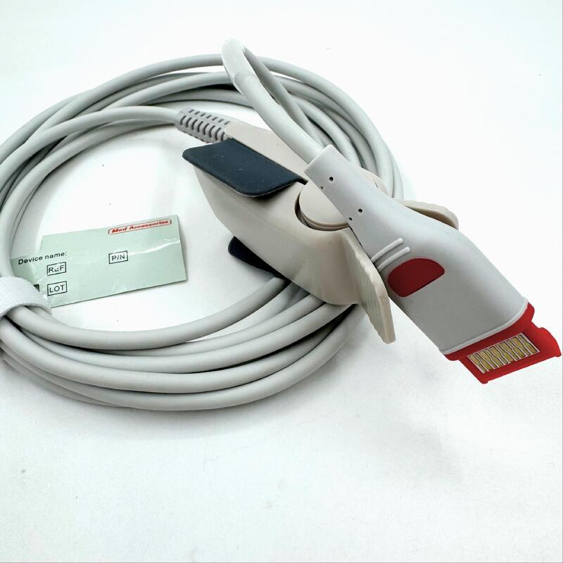 Accesorios médicos de alta calidad Accesorios de monitoreo médico Reutilizables para adultos Sensor de SpO2 blando Compatible con RAD-97 Sensor de Spo2