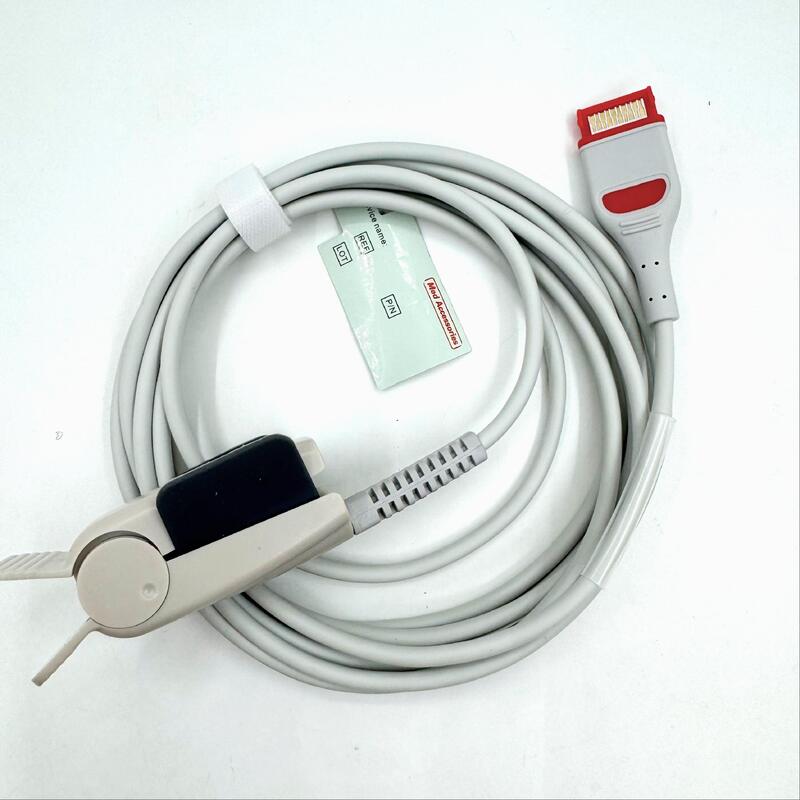 Accesorios médicos de alta calidad Accesorios de monitoreo médico Reutilizables para adultos Sensor de SpO2 blando Compatible con RAD-97 Sensor de Spo2