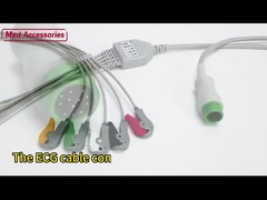 Múltiples funciones ECG ECG cables médicos prácticos compatibles con Drager Siemens